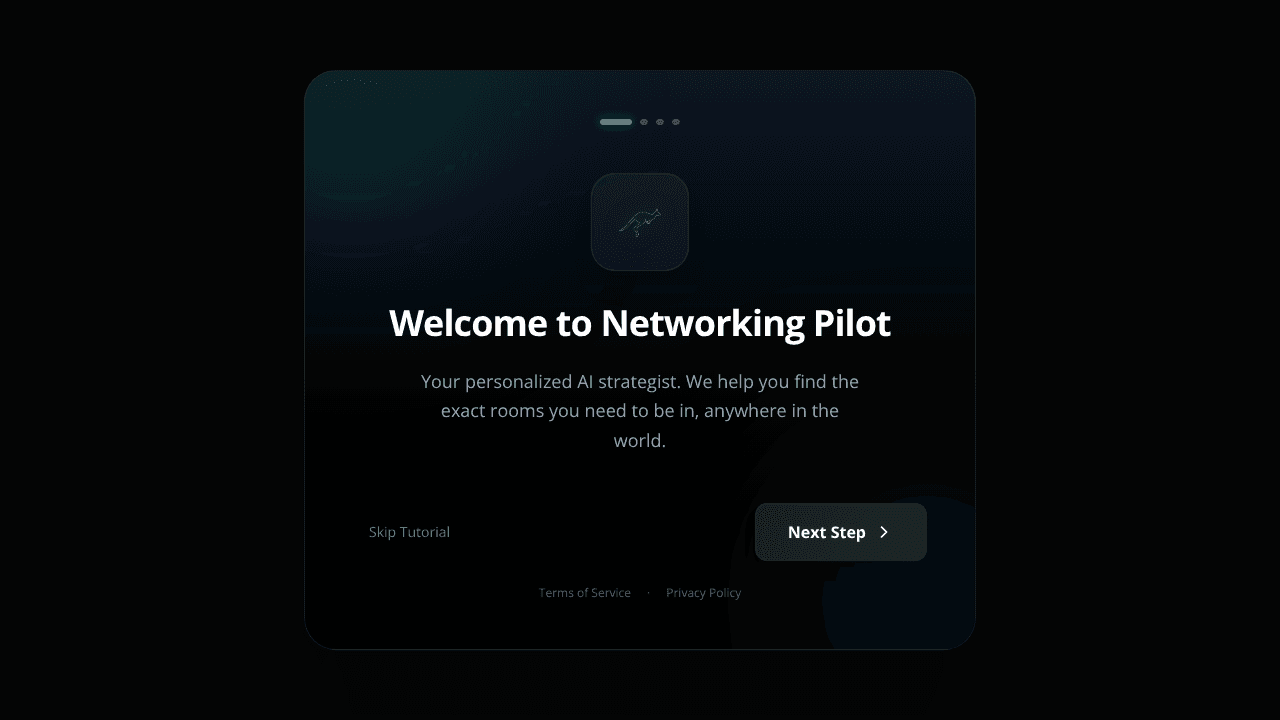 Networking Pilot website screenshot