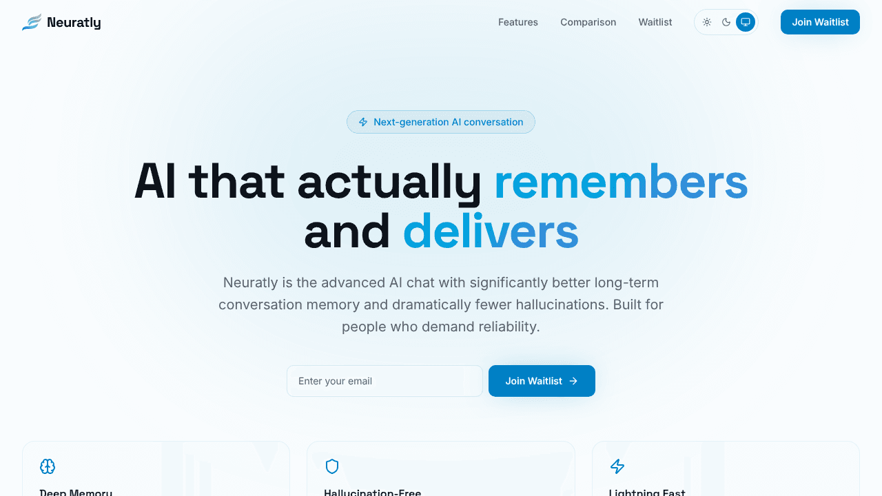 Neuratly website screenshot