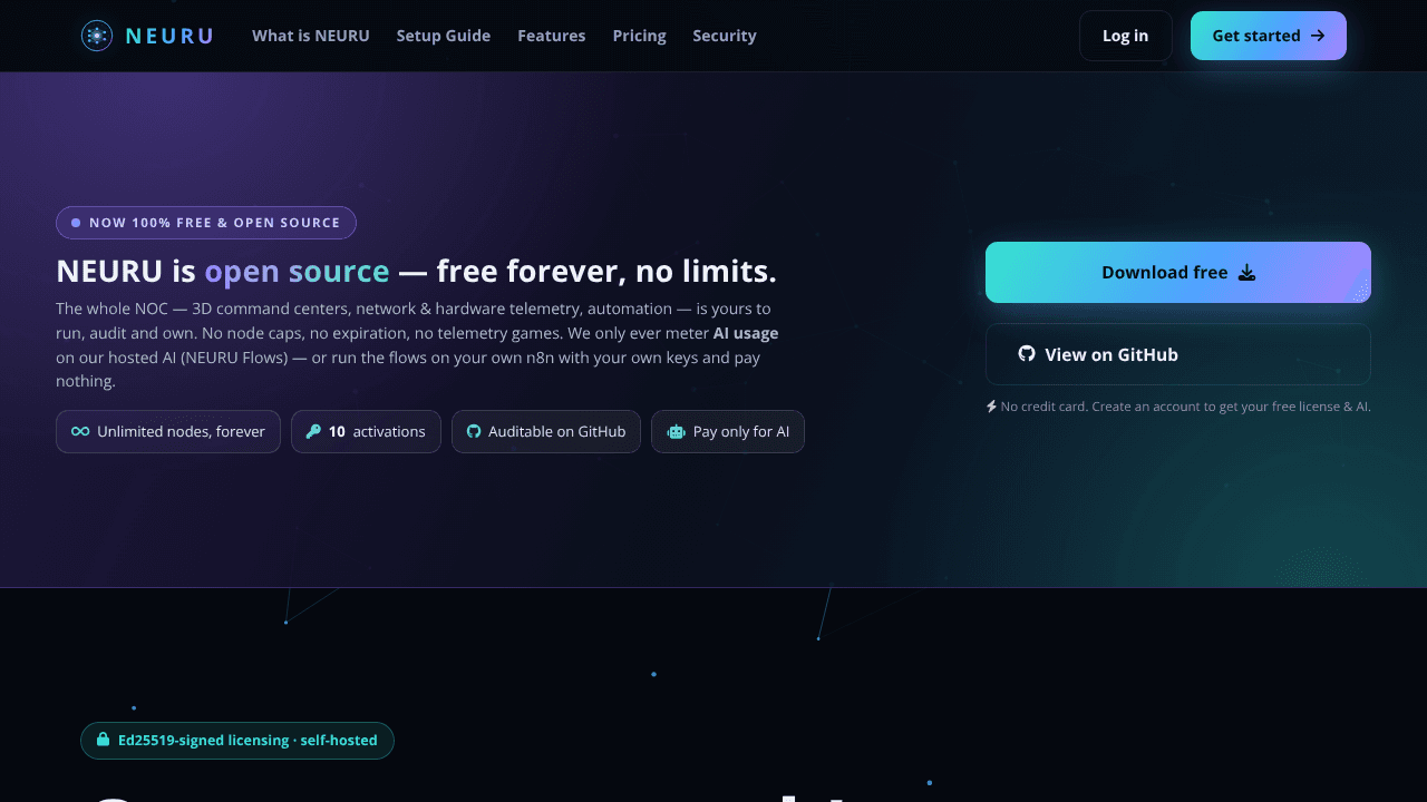 NEURU website screenshot
