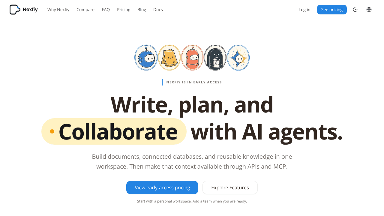 Nexfiy website screenshot