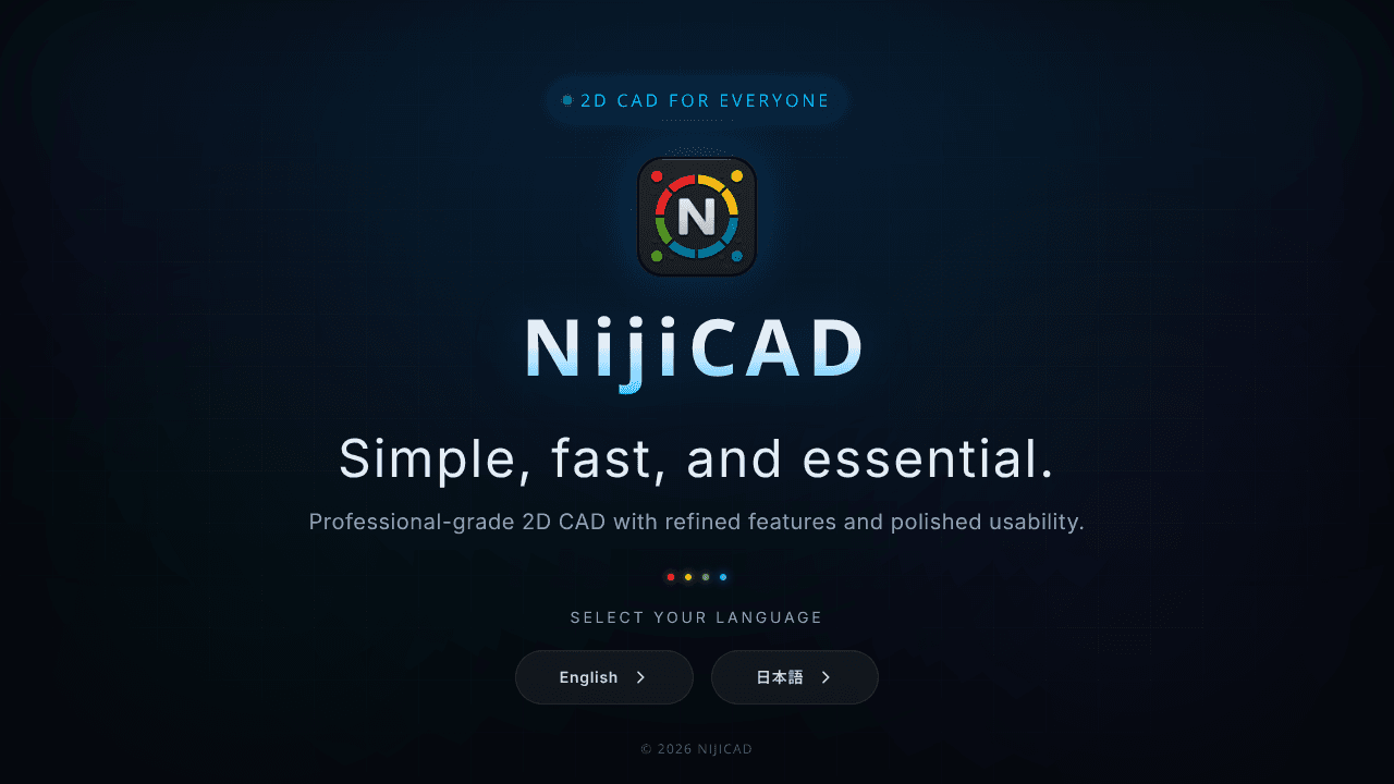 NijiCAD website screenshot