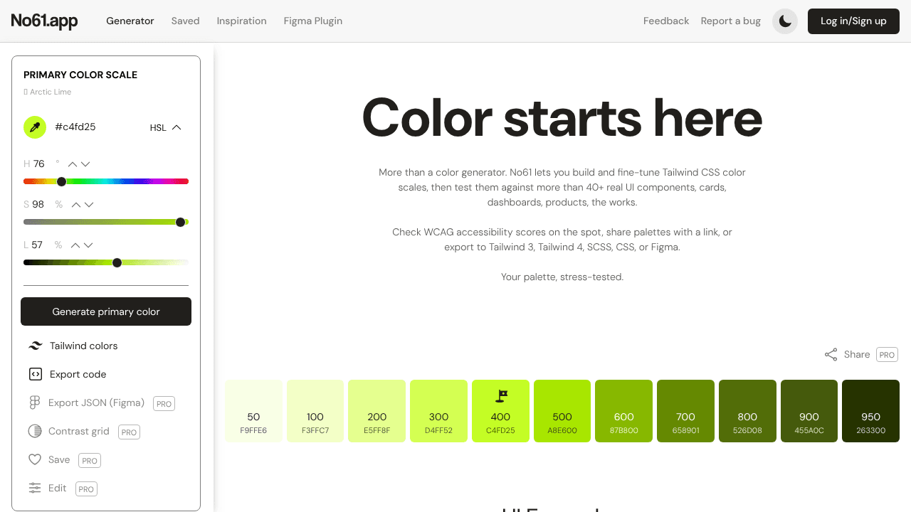 No61.app website screenshot