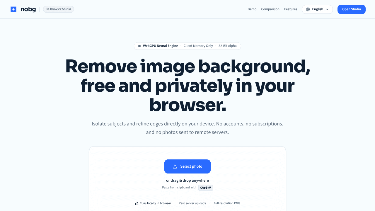 nobg website screenshot