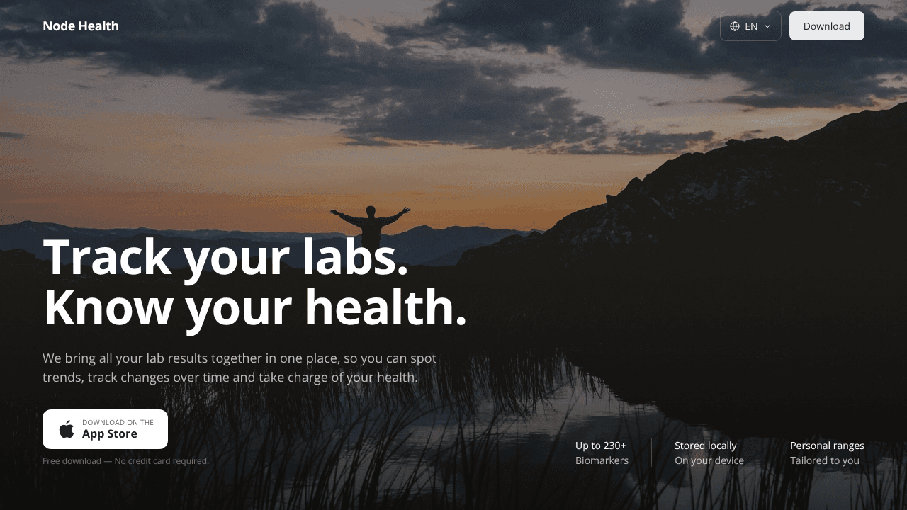 Node Health website screenshot