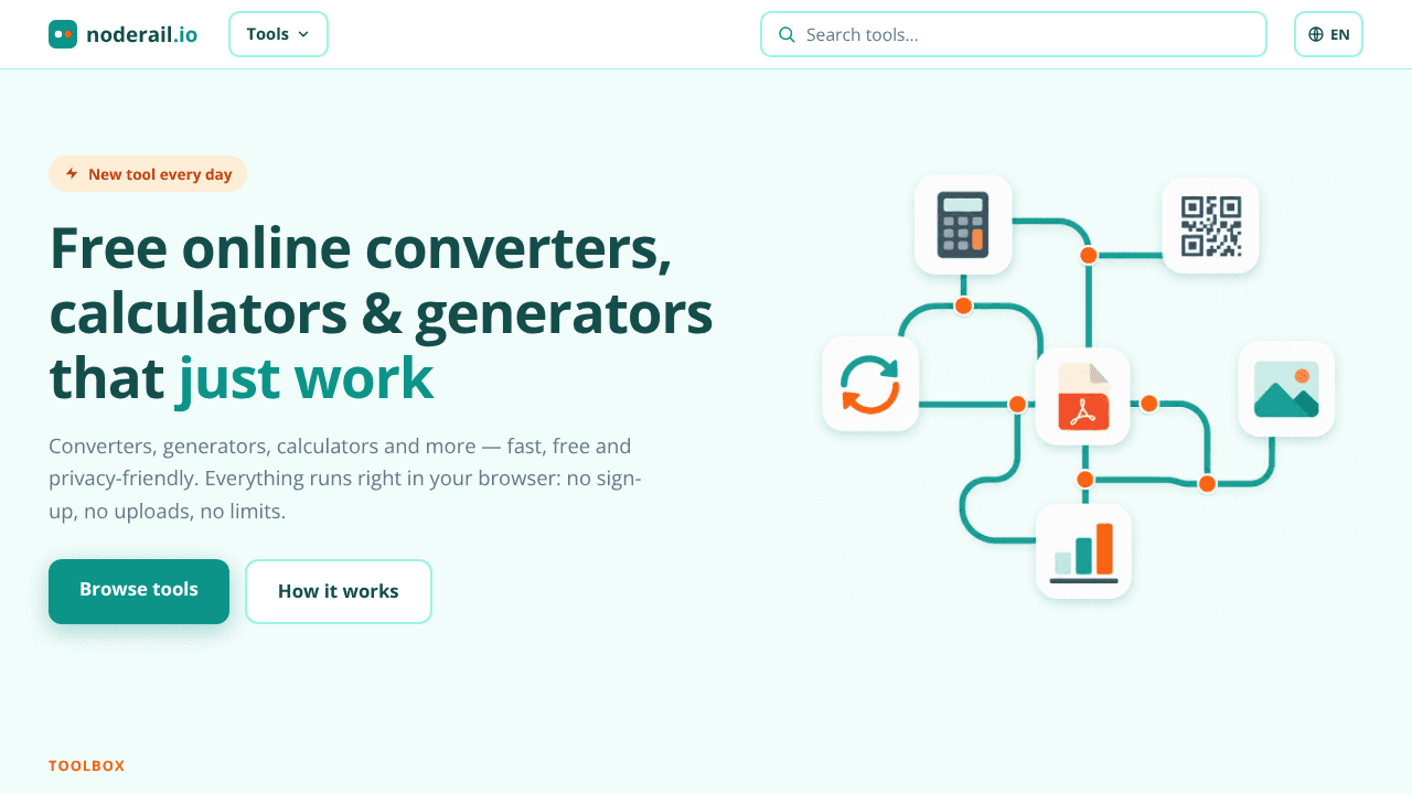 Noderail website screenshot