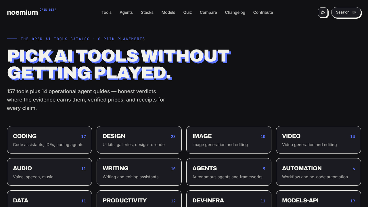 Noemium website screenshot