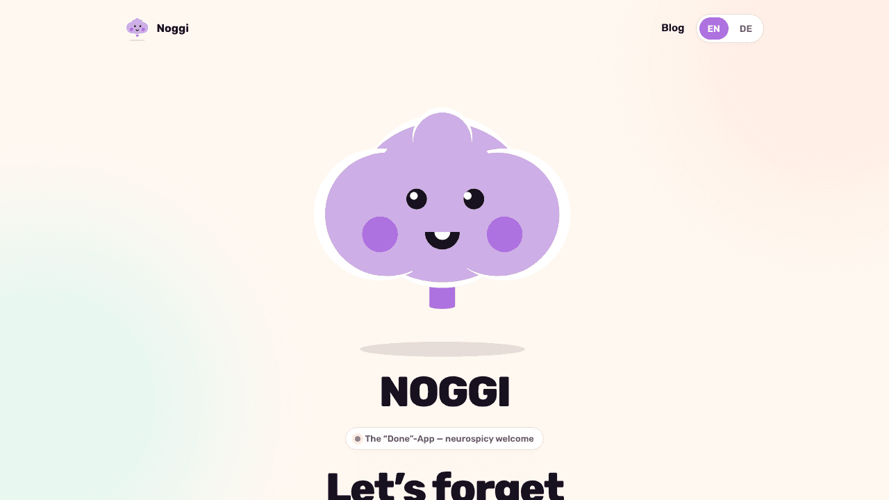 Noggi website screenshot