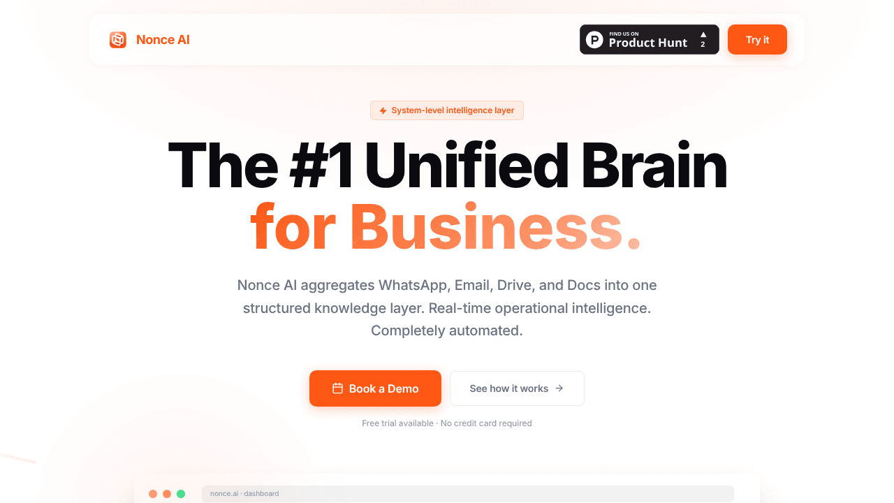 NonceAI website screenshot