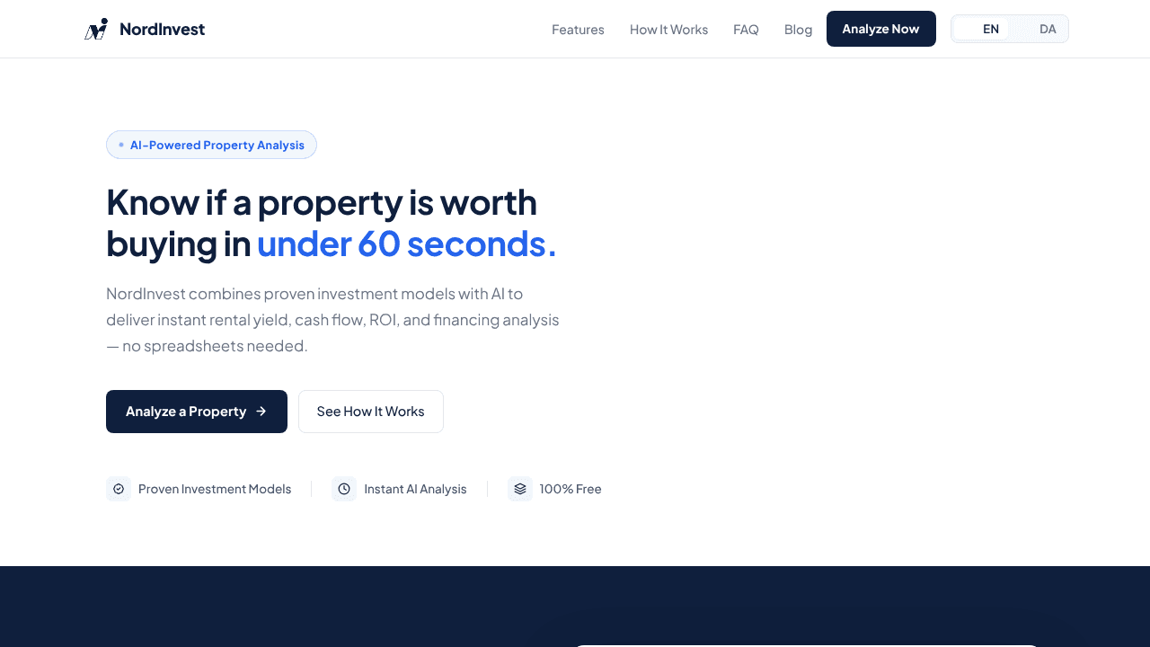 NordInvest website screenshot