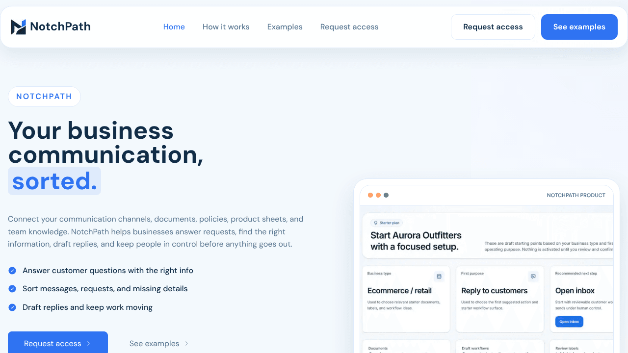 NotchPath website screenshot