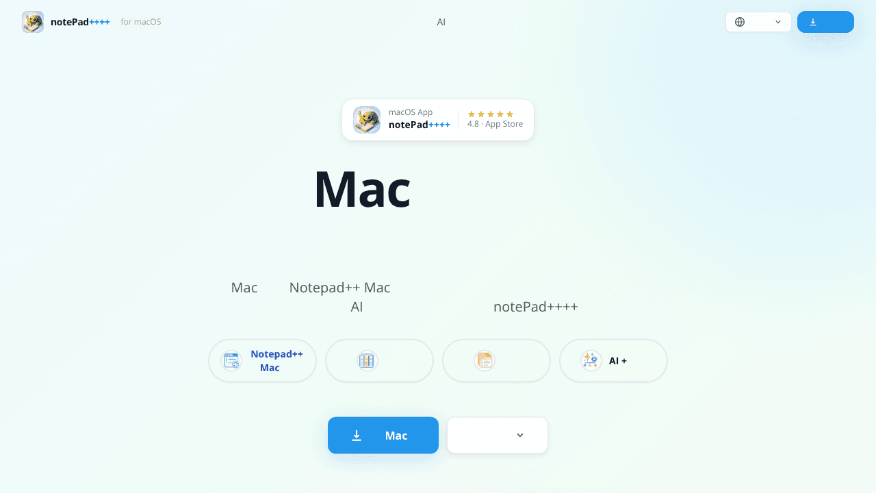 notePad++++ website screenshot