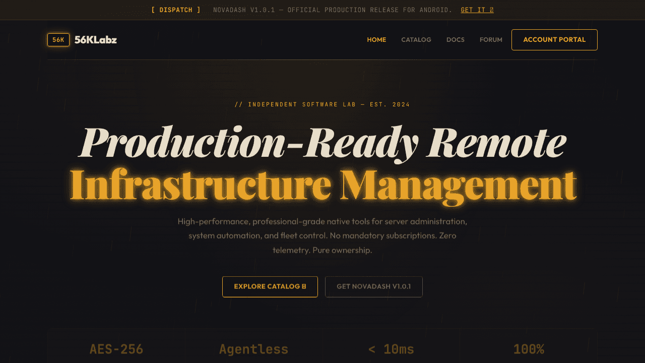 NovaDash website screenshot