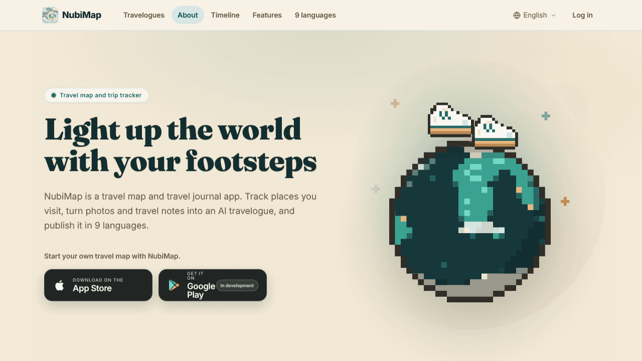 NubiMap website screenshot