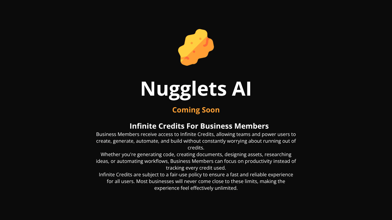Nugglets AI website screenshot