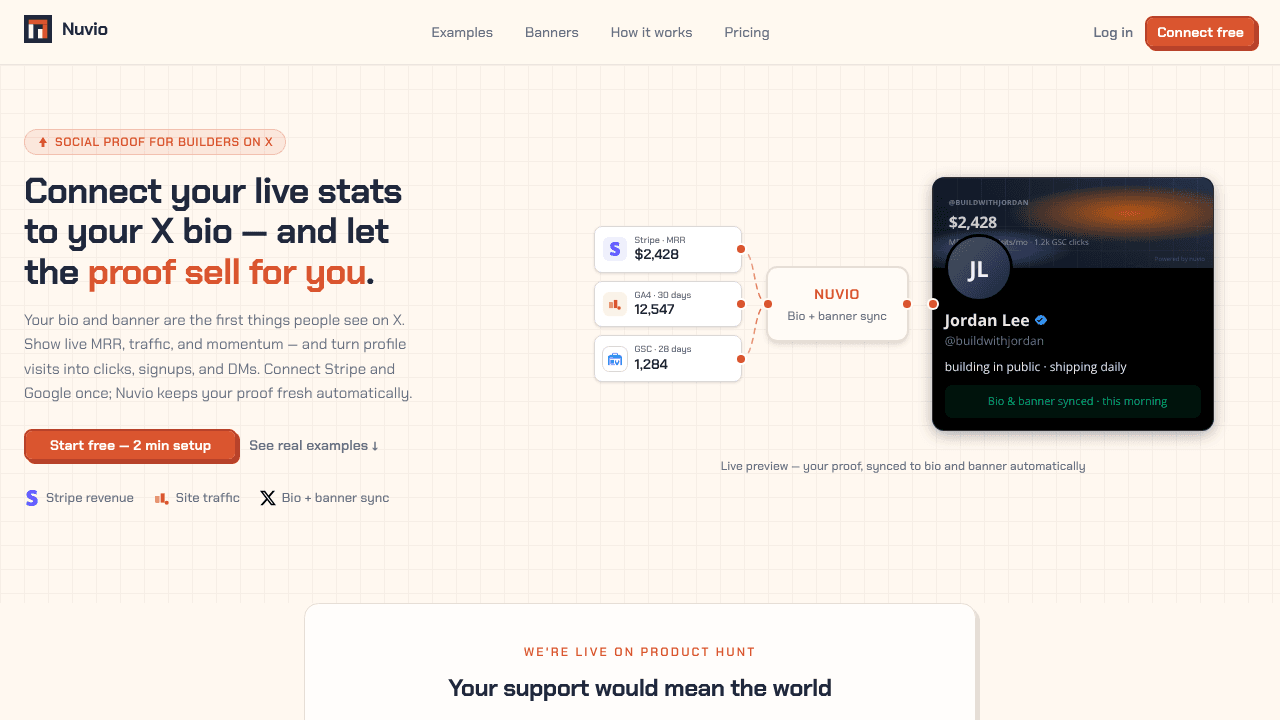Nuvio website screenshot
