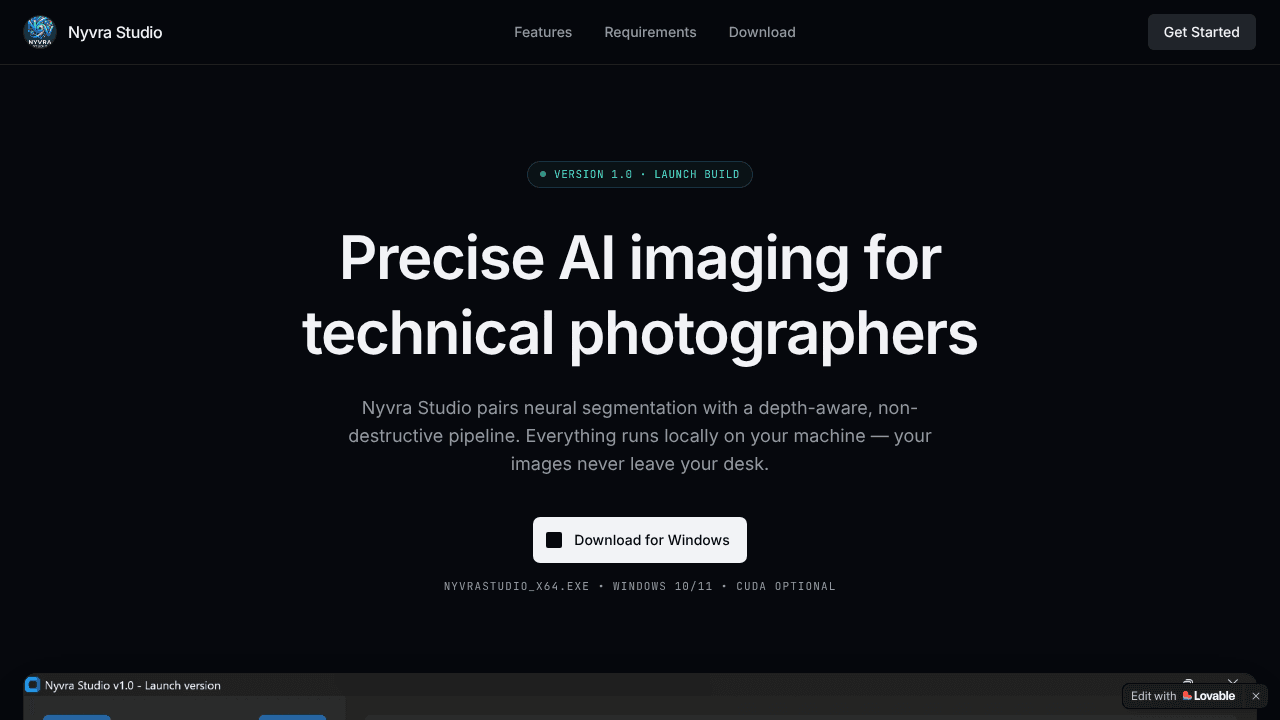 Nyvra Studio website screenshot
