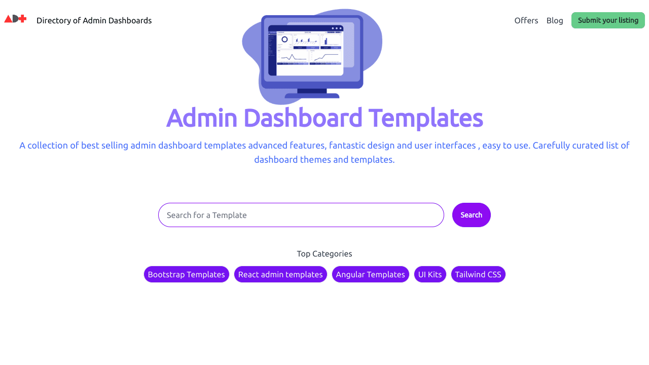 Admin Dashboard templates Directory 