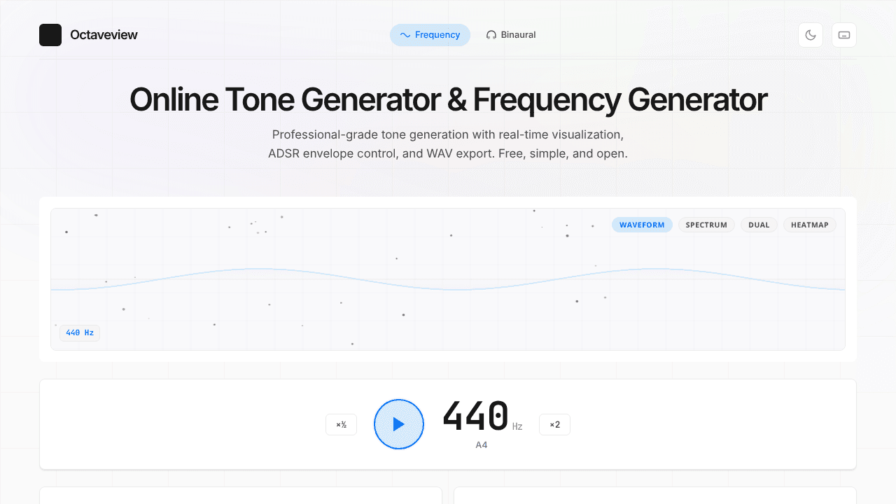 Octaveview website screenshot