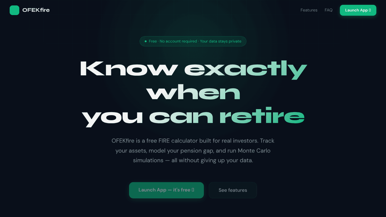 OFEKfire website screenshot