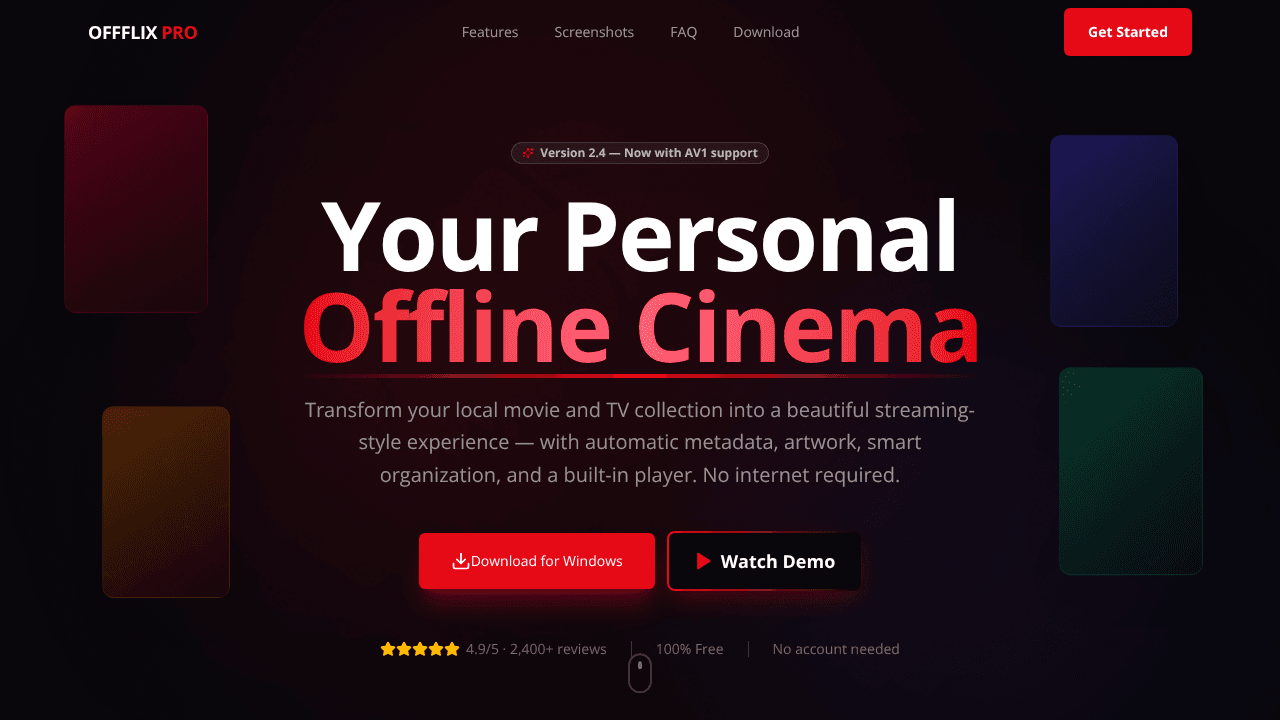 OFFFLIX Pro | Official website screenshot