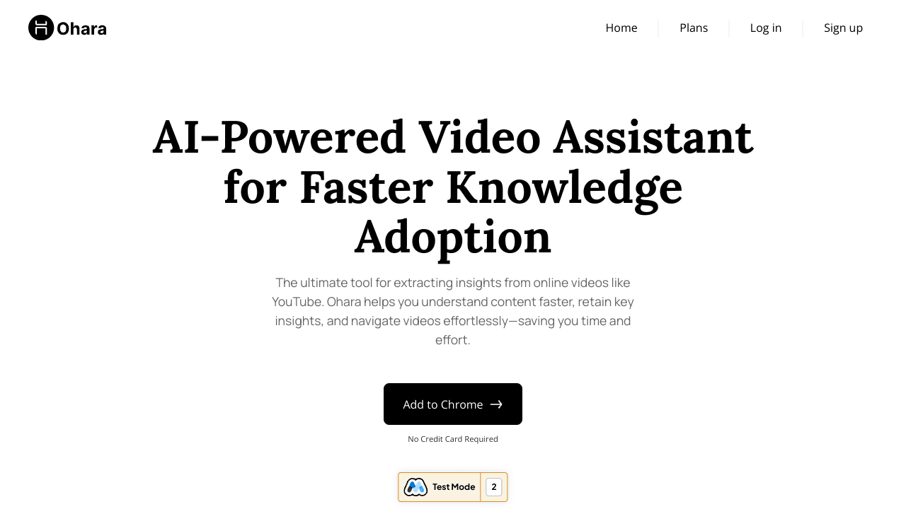 Ohara Video AI Assistant