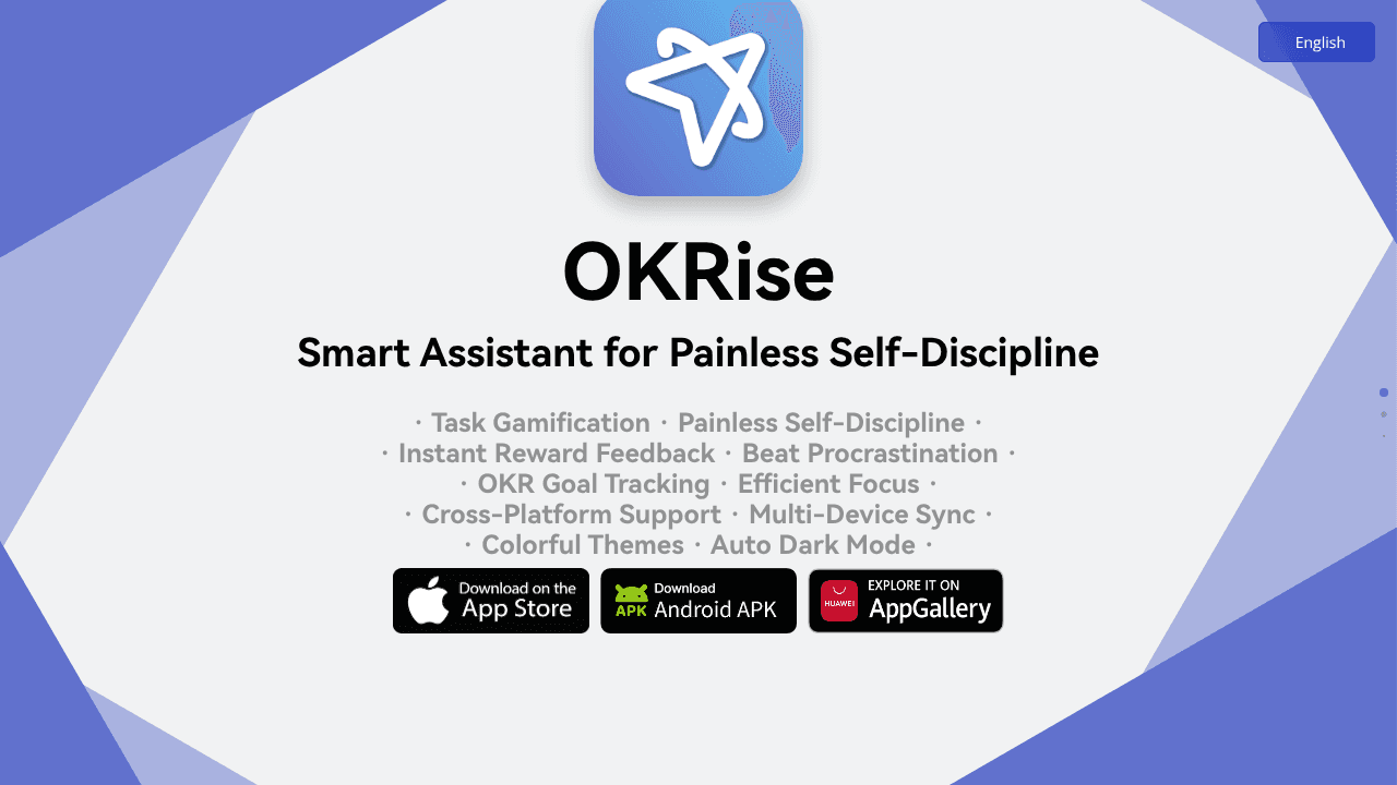 OKRise website screenshot