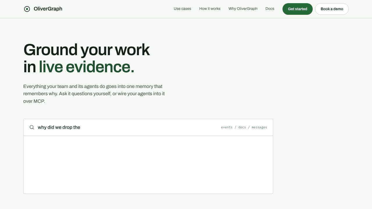 Olivergraph website screenshot