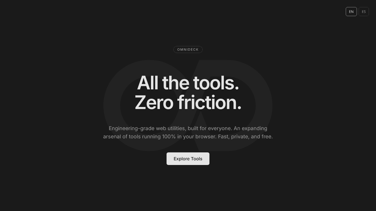 OmniDeck website screenshot