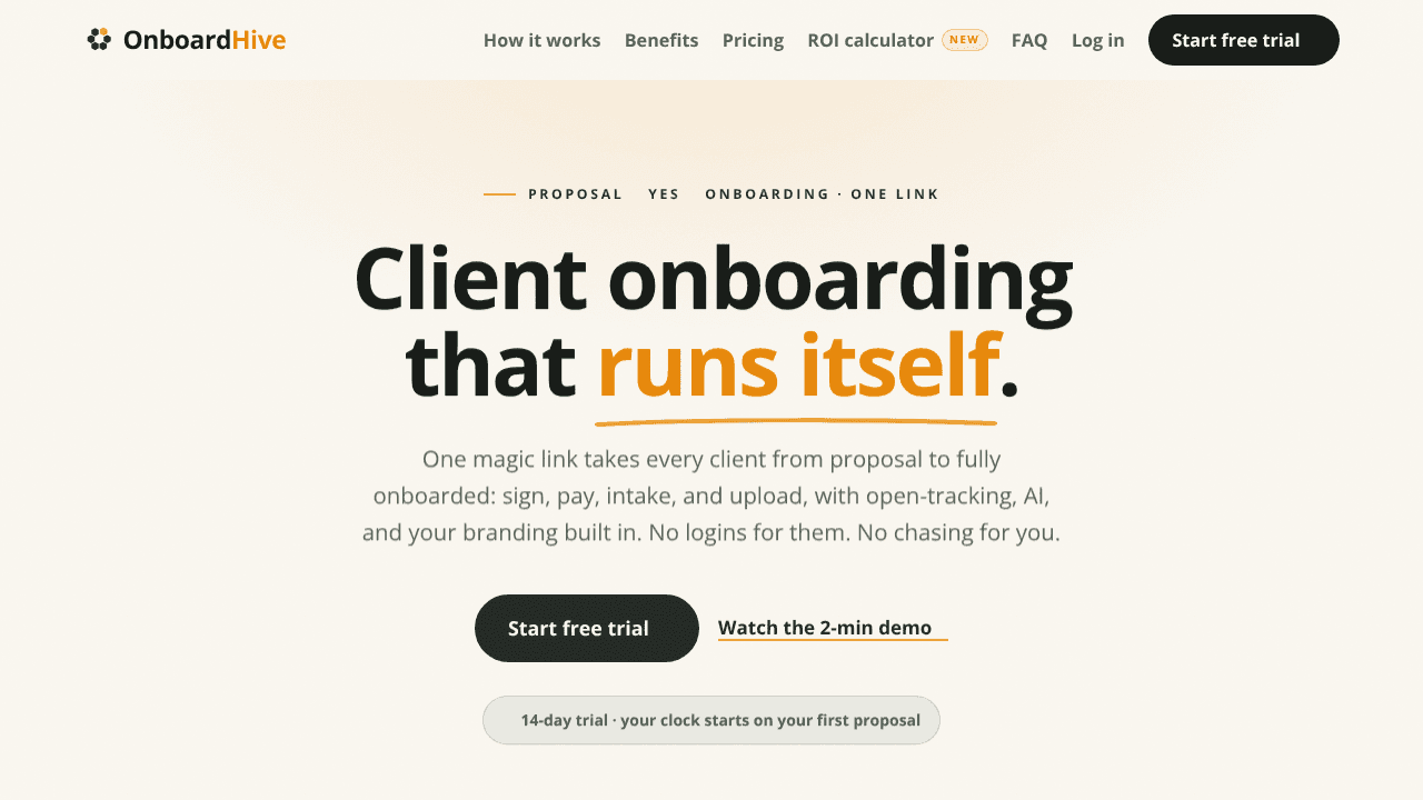 OnboardHive website screenshot