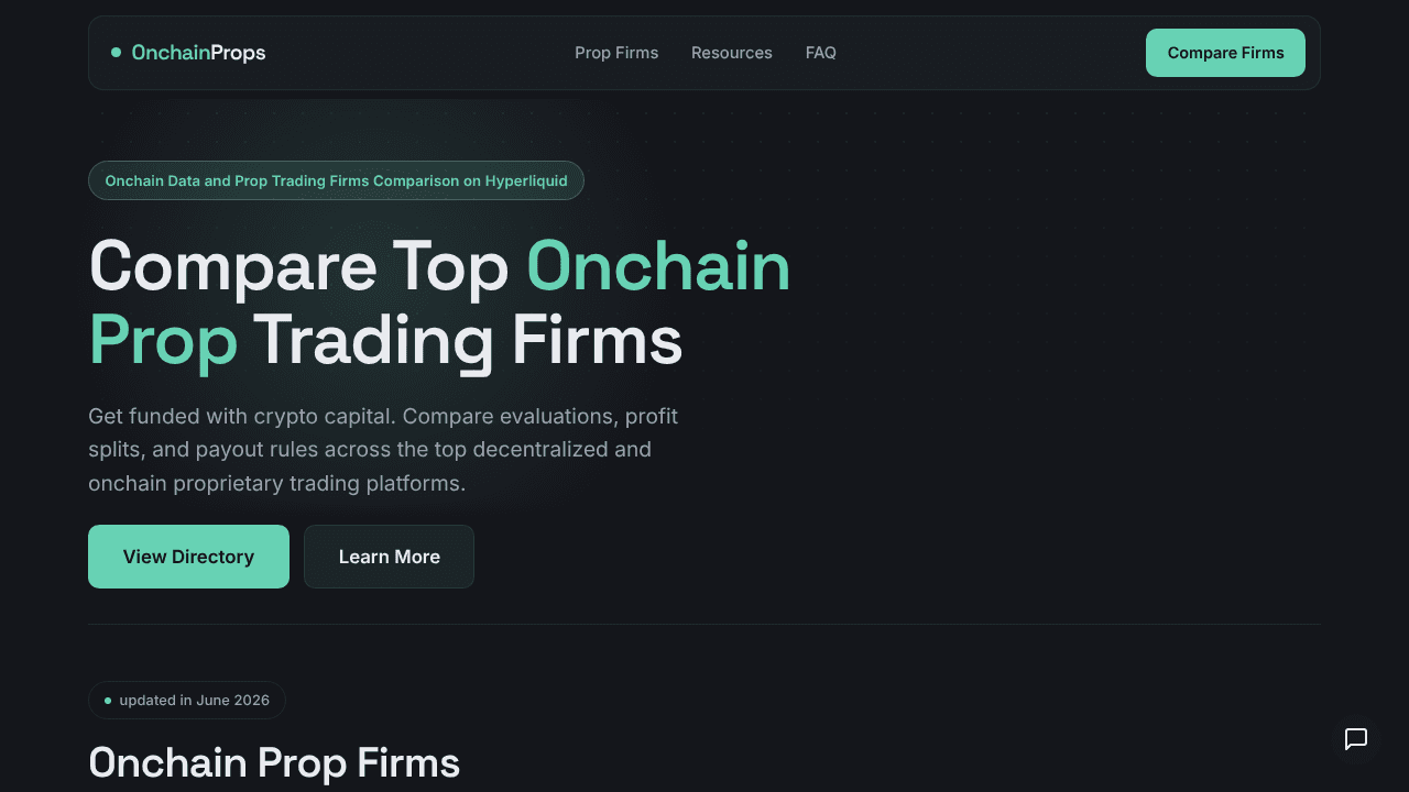 OnchainProps website screenshot