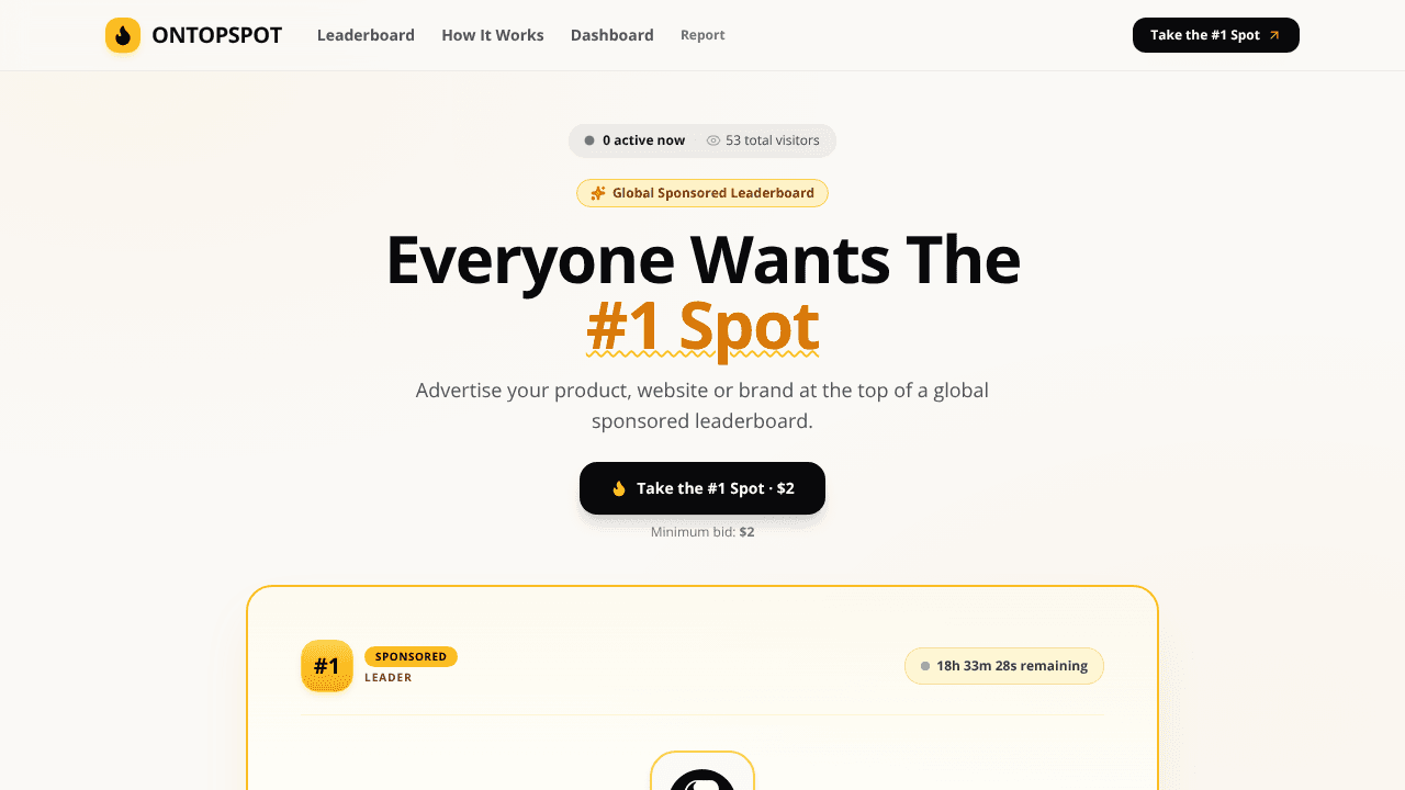 ONTOPSPOT website screenshot