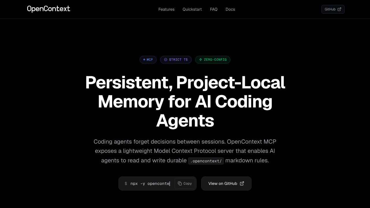 OpenContext website screenshot