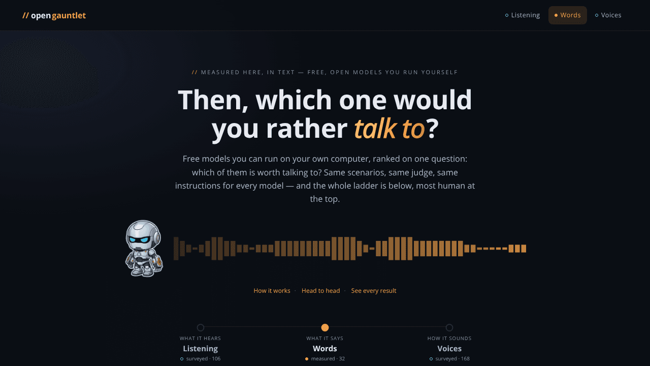 OpenGauntlet website screenshot