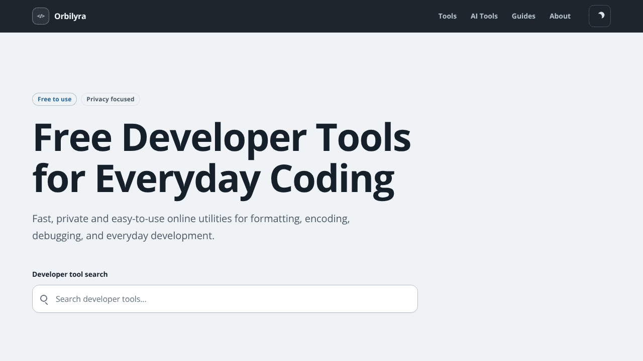 Orbilyra website screenshot