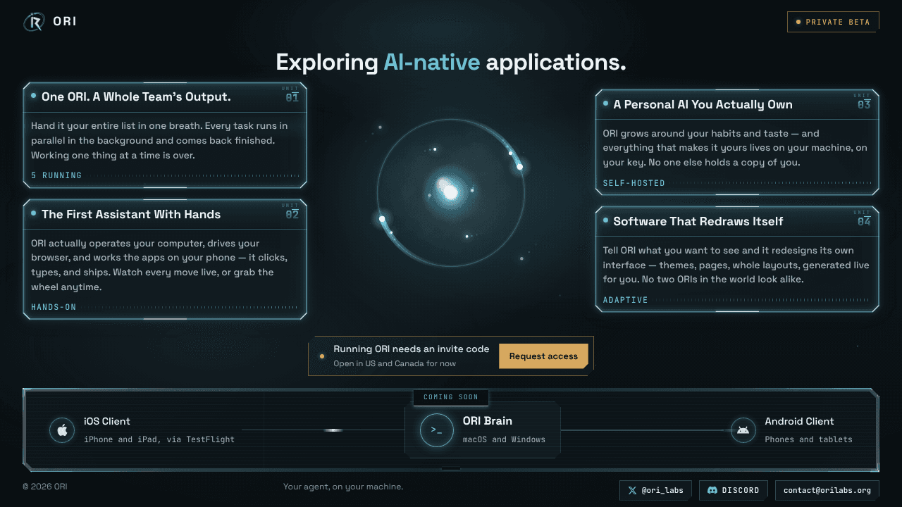ORILABS website screenshot