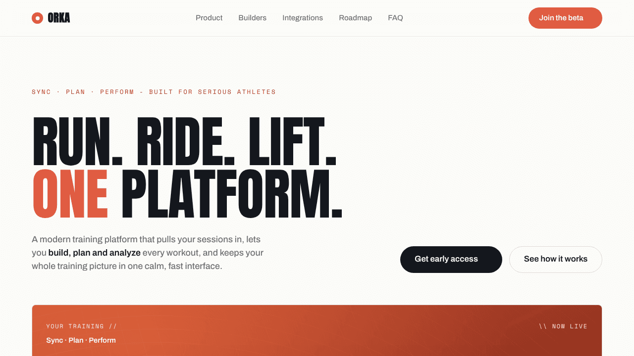 Orka website screenshot