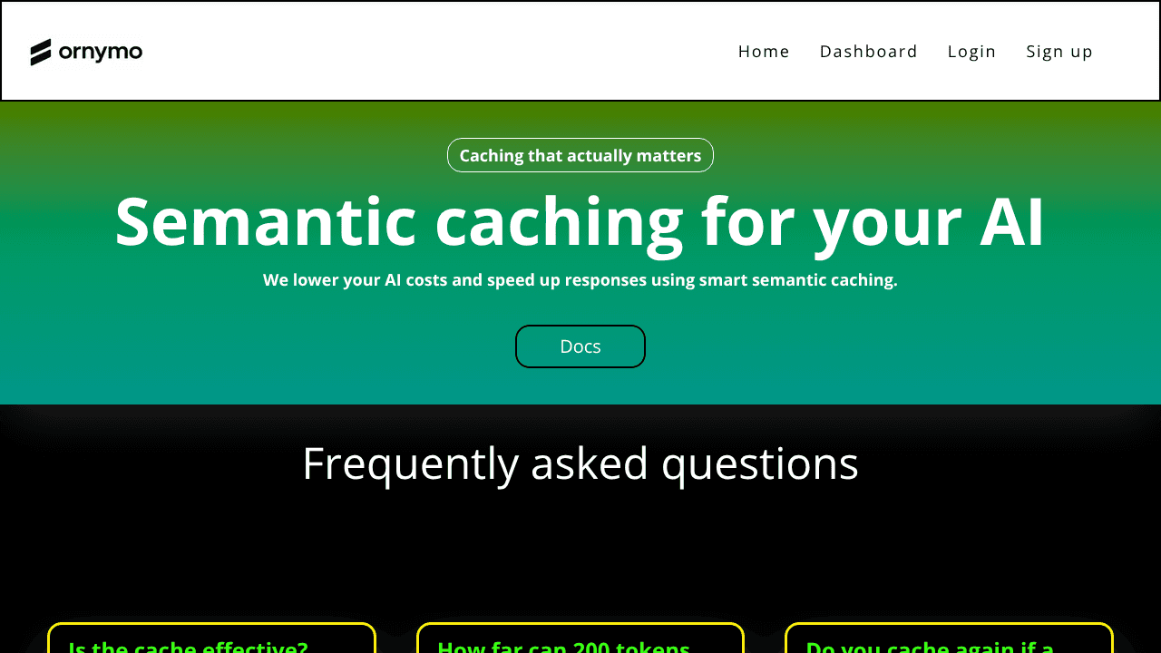 Ornymo website screenshot