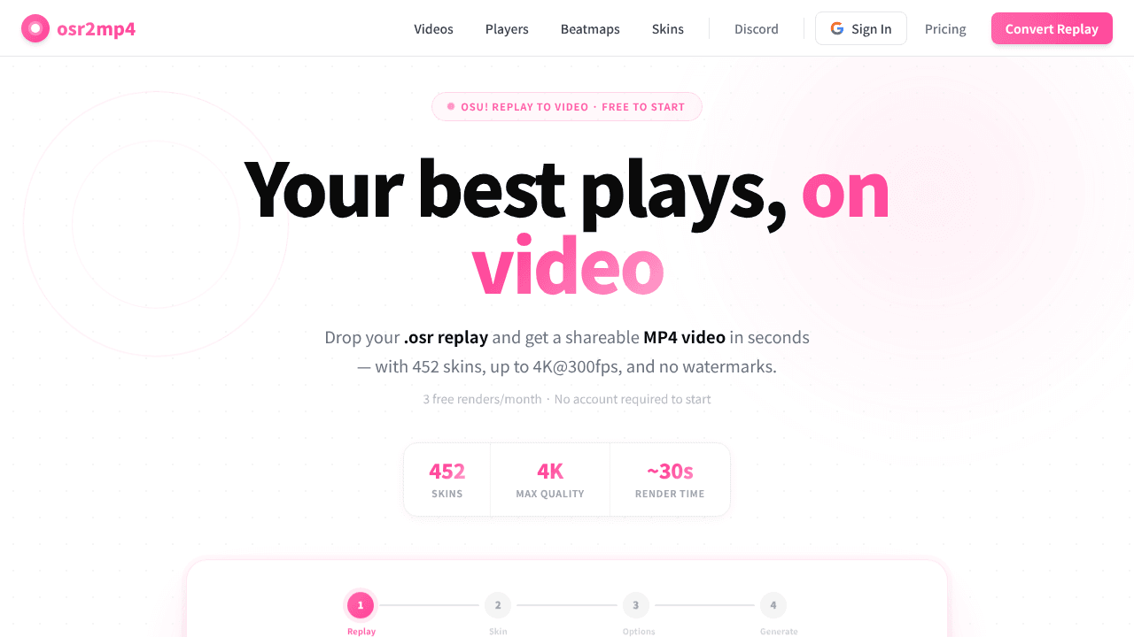 osr2mp4 website screenshot