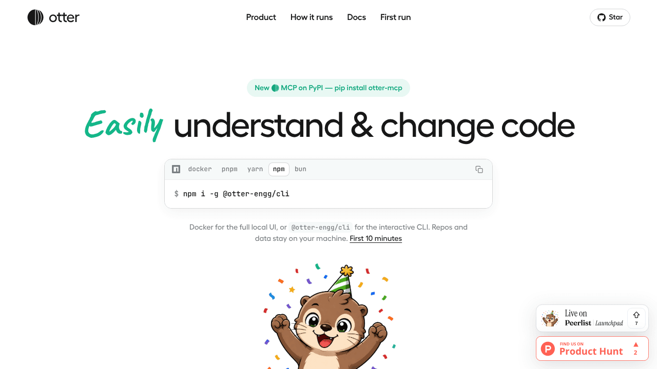 Otter website screenshot