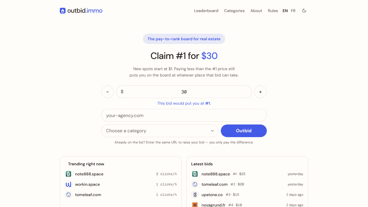 outbid.immo website screenshot