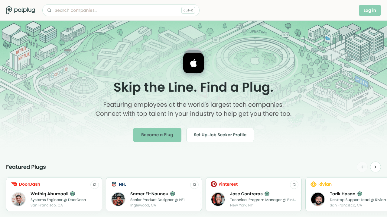 Palplug website screenshot