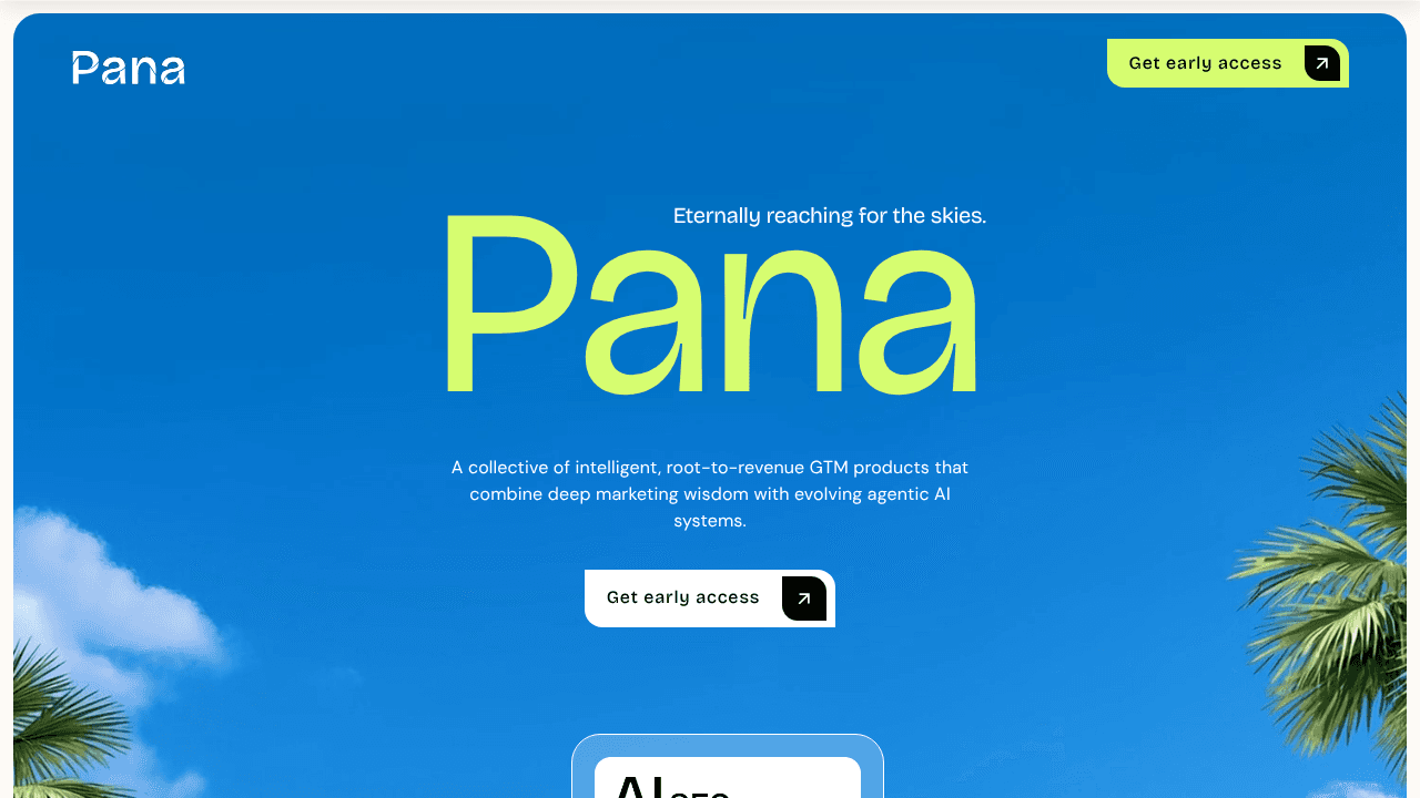 Pana Space website screenshot