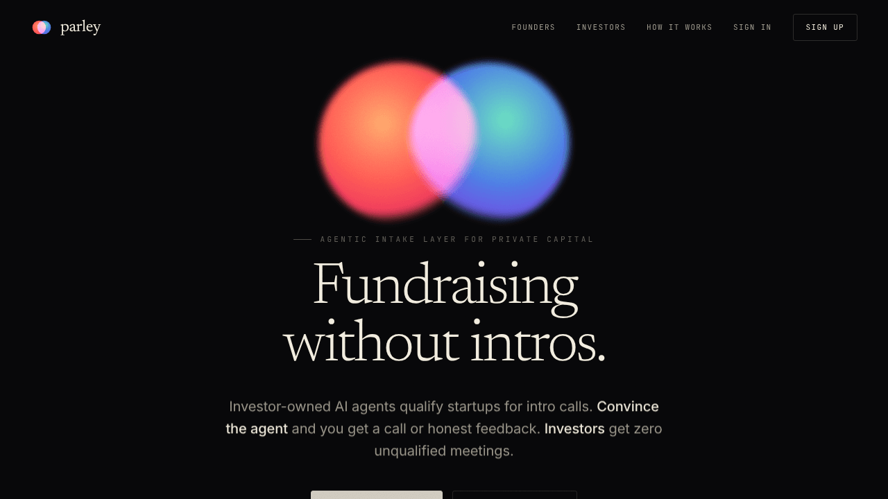 Parley website screenshot