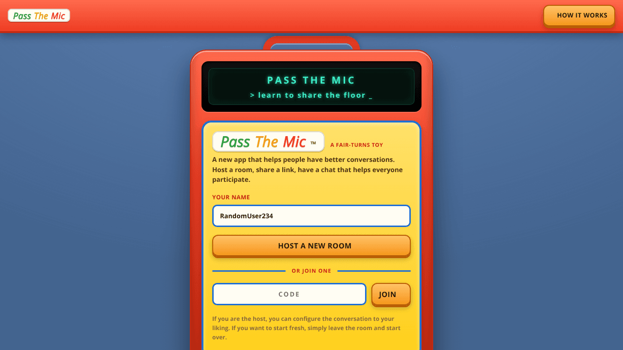 PassTheMic website screenshot