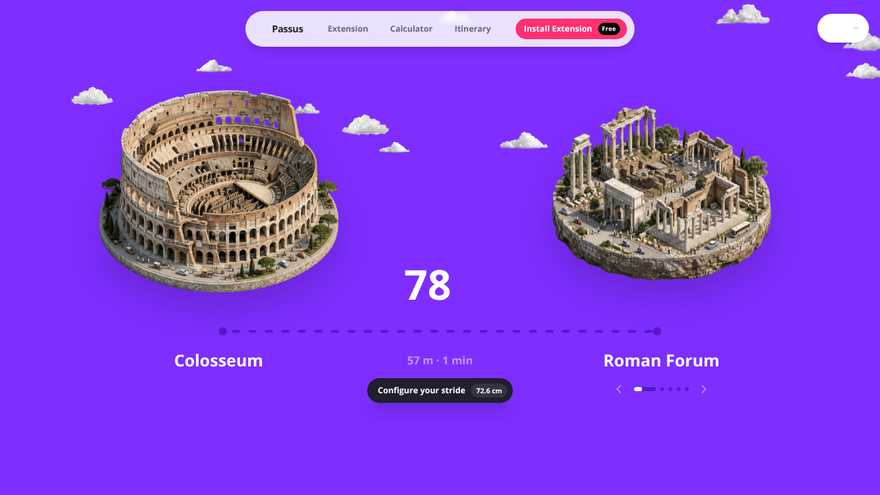 Passus - Plan your route, step by step website screenshot