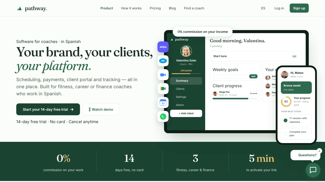 Pathway website screenshot