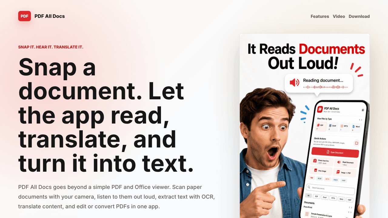 PDF All Docs website screenshot