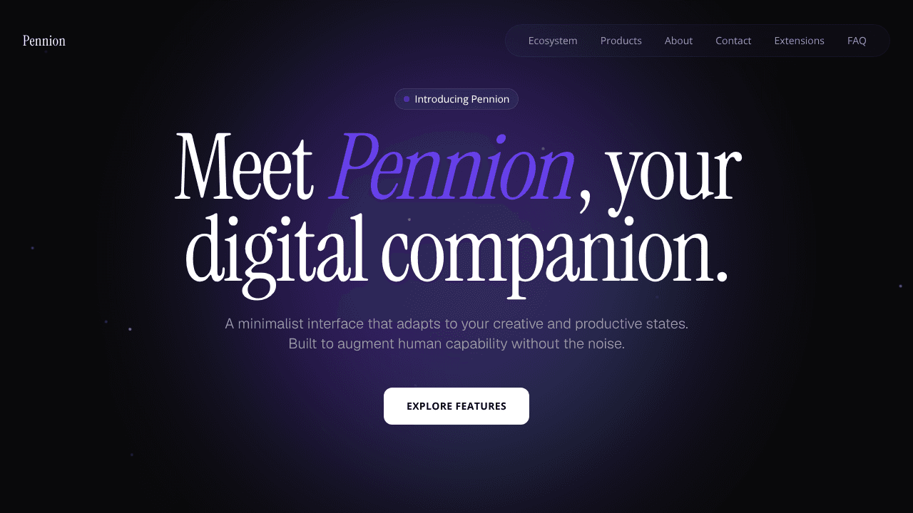 Pennion website screenshot
