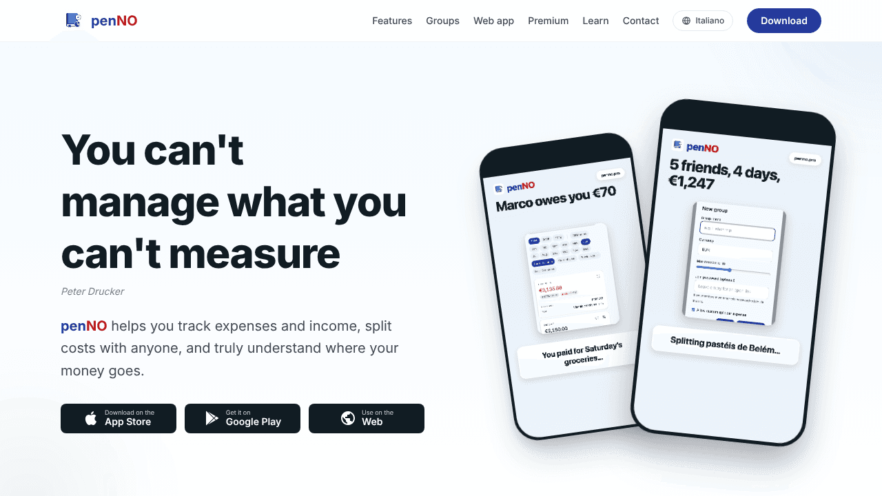 penNO website screenshot