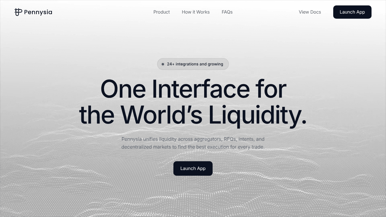 Pennysia website screenshot